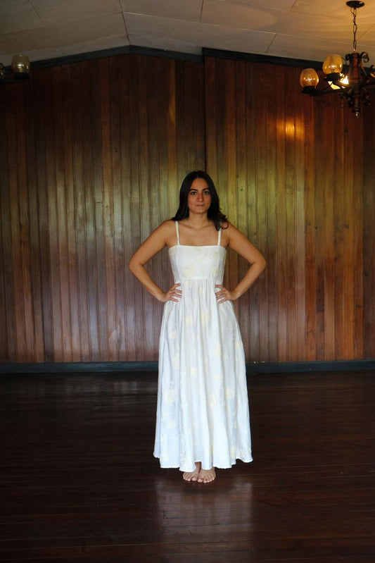 ALEXA  DRESS LINO BORDADO