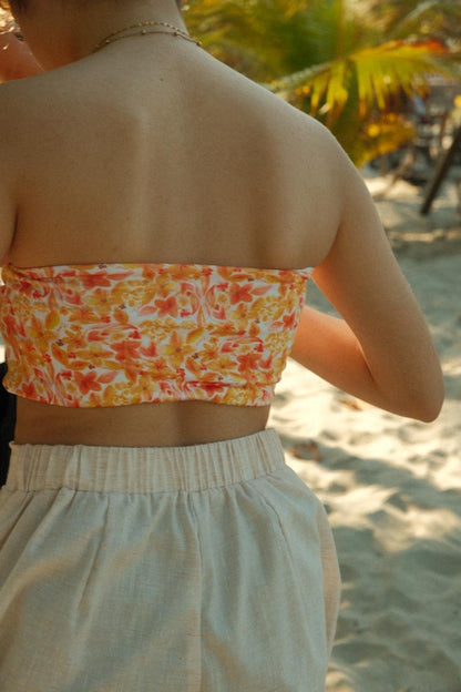 BRISA TOP YELLOW PRINT