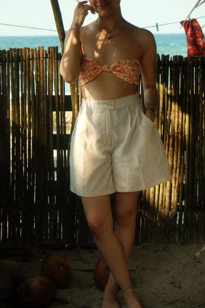 BRISA TOP YELLOW PRINT